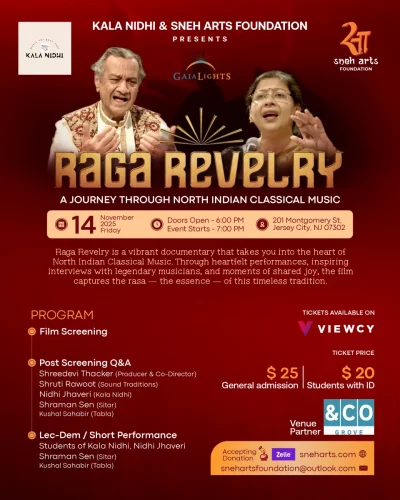 Sneh Arts Kalanidhi raga revelry November 2025