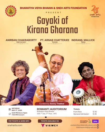 Gayaki of Kirana Gharana Live in NYC